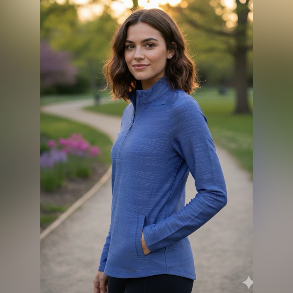 Tommy Bahama CANTON Long Sleeve Mock‎ Golf Tennis Activewear Top size L